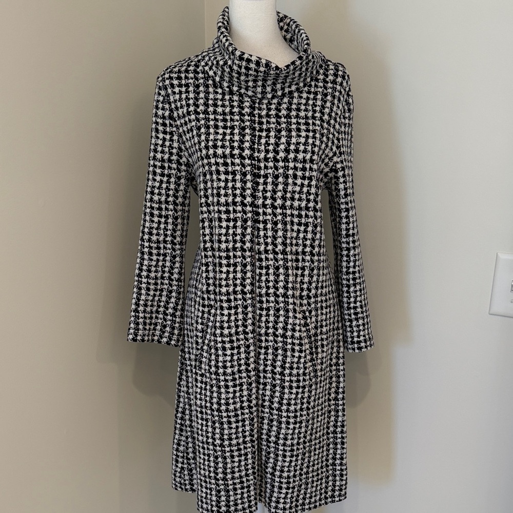 Tyler Boe Black & White Houndstooth Dress